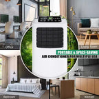 Costway Aire Acondicionado Portátil 3 en 1 de 5500 BTU (9000 BTU ASHRAE) con Deshumidificador Incorporado y Kit para Ventana