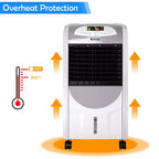 Ventilador enfriador de aire portátil y calefactor humidificador Costway con filtro lavable y control remoto