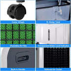 Ventilador enfriador de aire portátil y calefactor humidificador Costway con filtro lavable y control remoto