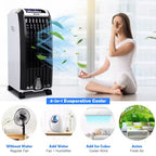 Ventilador enfriador portátil evaporativo Costway, anión humidificador con control remoto
