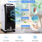 Ventilador enfriador portátil evaporativo Costway, anión humidificador con control remoto
