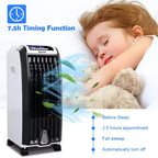 Ventilador enfriador portátil evaporativo Costway, anión humidificador con control remoto