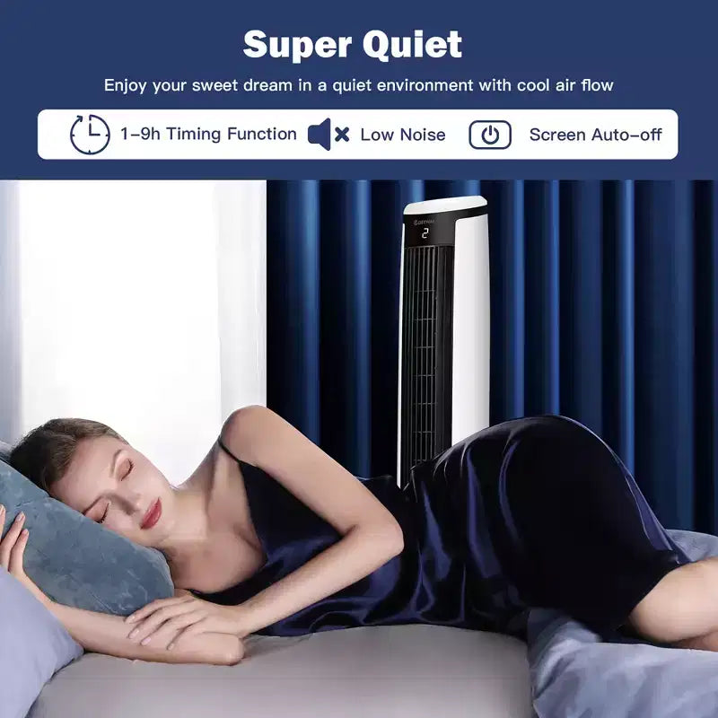 Costway Enfriador de Aire Evaporativo 3-en-1 Ventilador de Torre Portátil de 41'' Humidificador
