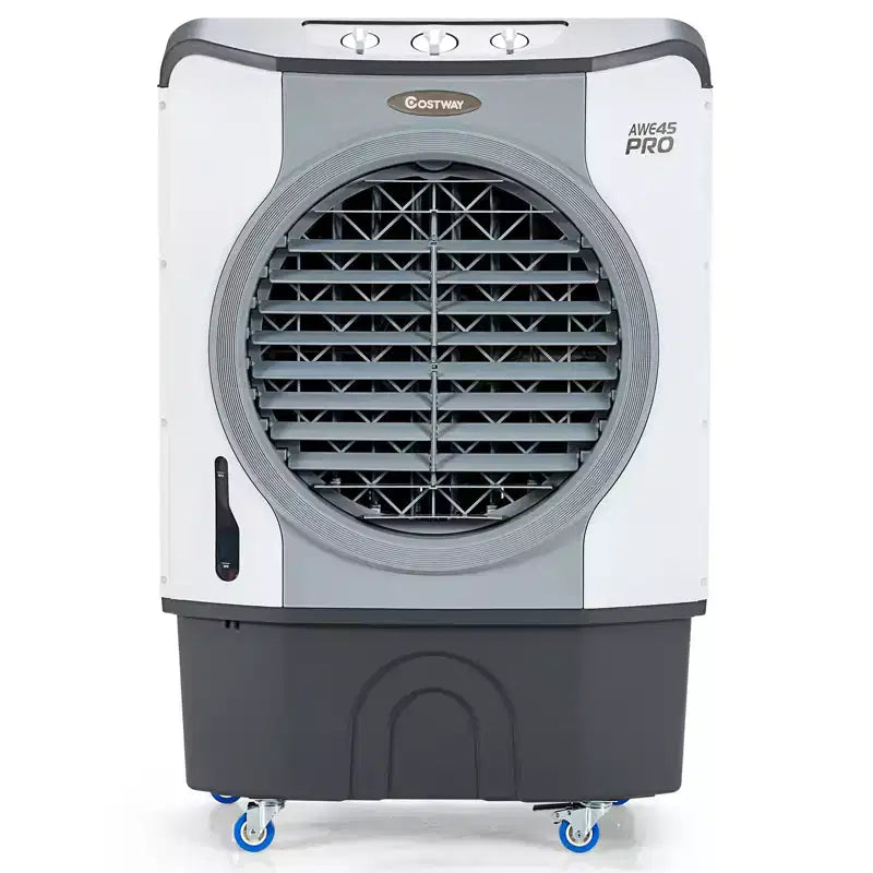 Costway 3450CFM Enfriador Evaporativo Industrial Ventilador 4 en 1 Tanque de 45L
