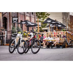 Bicicleta eléctrica híbrida Schwinn Adult Coston DX 27.5 de paso bajo