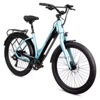 Bicicleta eléctrica híbrida Schwinn Adult Coston DX 27.5 de paso bajo
