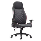 Silla de juego 24/7 Shop At Home Ansar de piel sintética con costuras de diamante