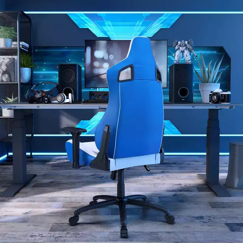 24/7 Shop At Home Silla gamer reclinable Quelman con reposabrazos ajustables