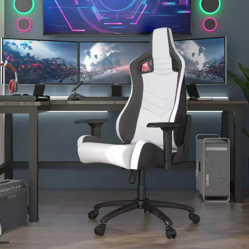 24/7 Shop At Home Silla gamer reclinable Quelman con reposabrazos ajustables