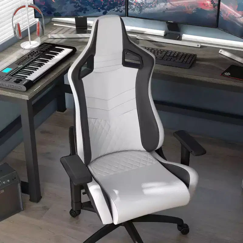24/7 Shop At Home Silla gamer reclinable Quelman con reposabrazos ajustables