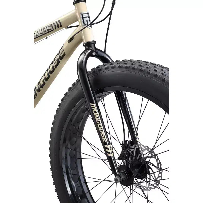 Bicicleta de montaña Mongoose Malus 26 de adulto con neumáticos anchos