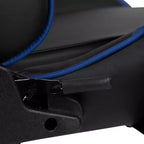 Sillón reclinable gamer de piel sintética BlackArc - Brazos pivotantes ajustables en altura, reposapiés extraíble, cojines para la cabeza y lumbares