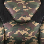 Sillón de oficina BlackArc Gaming con respaldo alto, tapicería de piel sintética, asiento giratorio de altura regulable y reposabrazos acolchados abatibles