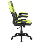 Sillón de oficina BlackArc Gaming con respaldo alto, tapicería de piel sintética, asiento giratorio de altura regulable y reposabrazos acolchados abatibles