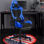 Sillón de masaje para juegos reclinable Costway Silla de oficina para ordenador con reposapiés Blanca/Azul/Rosa/Roja