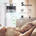 Costway Aire acondicionado portátil de 6000 BTU (10000 BTU ASHRAE) con control remoto, Enfriador de aire 3 en 1 con secado