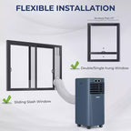 Costway Aire acondicionado portátil de 6000 BTU (10000 BTU ASHRAE) con control remoto, Enfriador de aire 3 en 1 con secado
