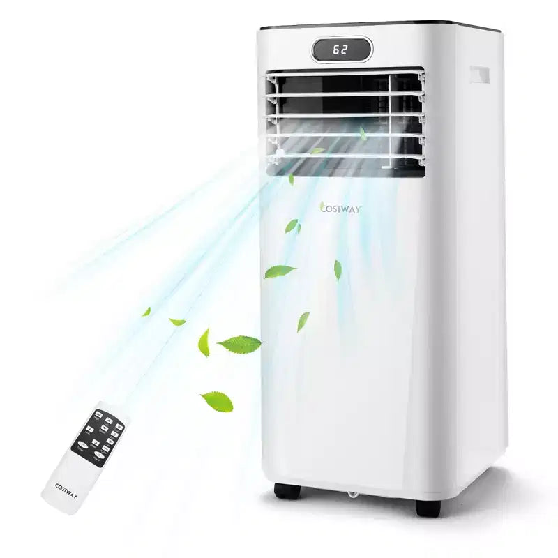 Costway Aire acondicionado portátil de 6000 BTU (10000 BTU ASHRAE) con control remoto, Enfriador de aire 3 en 1 con secado