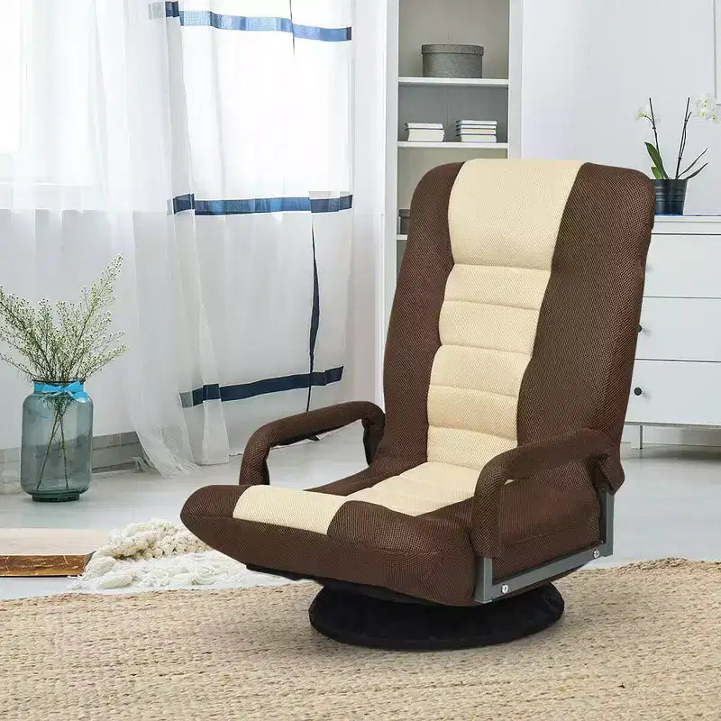 Silla de juego giratoria de 360 grados Costway con respaldo plegable y ajustable