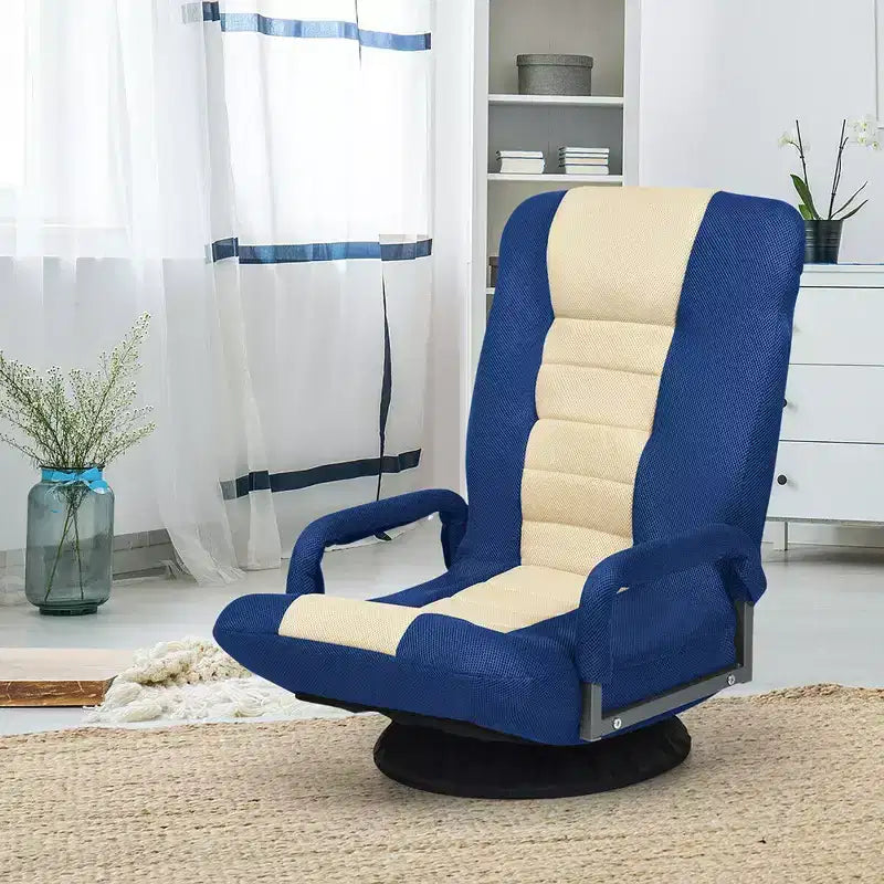 Silla de juego giratoria de 360 grados Costway con respaldo plegable y ajustable