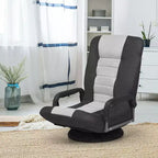 Silla de juego giratoria de 360 grados Costway con respaldo plegable y ajustable