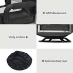 Silla de juego giratoria de 360 grados Costway con respaldo plegable y ajustable