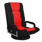 Silla de juego giratoria de 360 grados Costway con respaldo plegable y ajustable