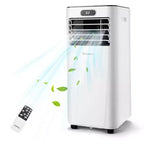 Costway Aire Acondicionado Portátil de 5000 BTU (8000 BTU ASHRAE) con Control Remoto, Enfriador de Aire 3 en 1 con Función de Deshumidificación