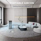 Acondicionador de aire portátil Costway 10000 BTU ASHRAE Enfriador de aire 3 en 1 con deshumidificador y modo ventilador