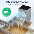 Acondicionador de aire portátil Costway 10000 BTU ASHRAE Enfriador de aire 3 en 1 con deshumidificador y modo ventilador