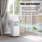Acondicionador de aire portátil Costway 10000 BTU ASHRAE Enfriador de aire 3 en 1 con deshumidificador y modo ventilador
