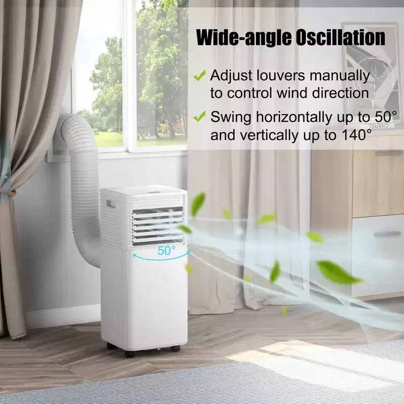 Acondicionador de aire portátil Costway 10000 BTU ASHRAE Enfriador de aire 3 en 1 con deshumidificador y modo ventilador