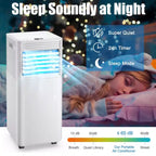 Acondicionador de aire portátil Costway 10000 BTU ASHRAE Enfriador de aire 3 en 1 con deshumidificador y modo ventilador