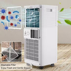 Acondicionador de aire portátil Costway 10000 BTU ASHRAE Enfriador de aire 3 en 1 con deshumidificador y modo ventilador