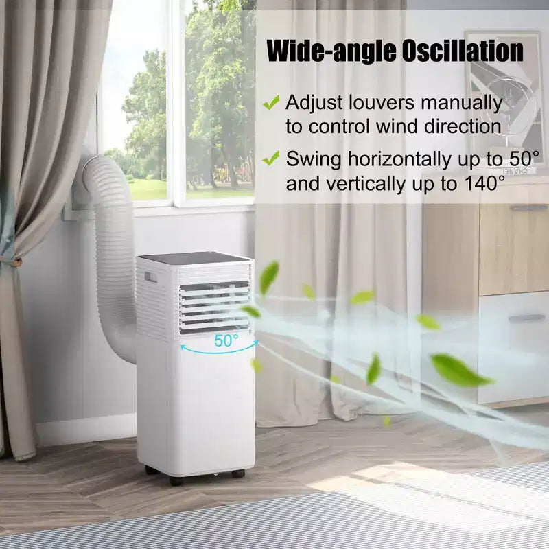 Acondicionador de aire portátil Costway 10000 BTU ASHRAE Enfriador de aire 3 en 1 con deshumidificador y modo ventilador