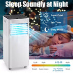 Acondicionador de aire portátil Costway 10000 BTU ASHRAE Enfriador de aire 3 en 1 con deshumidificador y modo ventilador