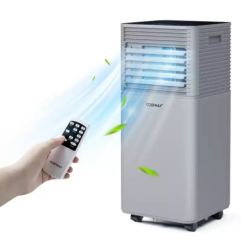 Acondicionador de aire portátil Costway 10000 BTU ASHRAE Enfriador de aire 3 en 1 con deshumidificador y modo ventilador