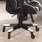 Silla de juegos Flash Furniture X20, tipo carreras, para oficina y ordenador, con respaldo reclinable y ruedas transparentes