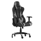 Silla de juegos Flash Furniture X20, tipo carreras, para oficina y ordenador, con respaldo reclinable y ruedas transparentes