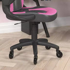 Silla de oficina para videojuegos Flash Furniture X10 estilo de carreras, para PC, ajustable, con brazos plegables y ruedas transparentes