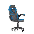 Silla de oficina para videojuegos Flash Furniture X10 estilo de carreras, para PC, ajustable, con brazos plegables y ruedas transparentes