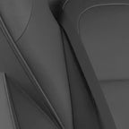 Silla de juego Flash Furniture X40 Silla de ordenador de carreras con respaldo/reposabrazos totalmente reclinables y ruedas transparentes, reposapiés deslizable