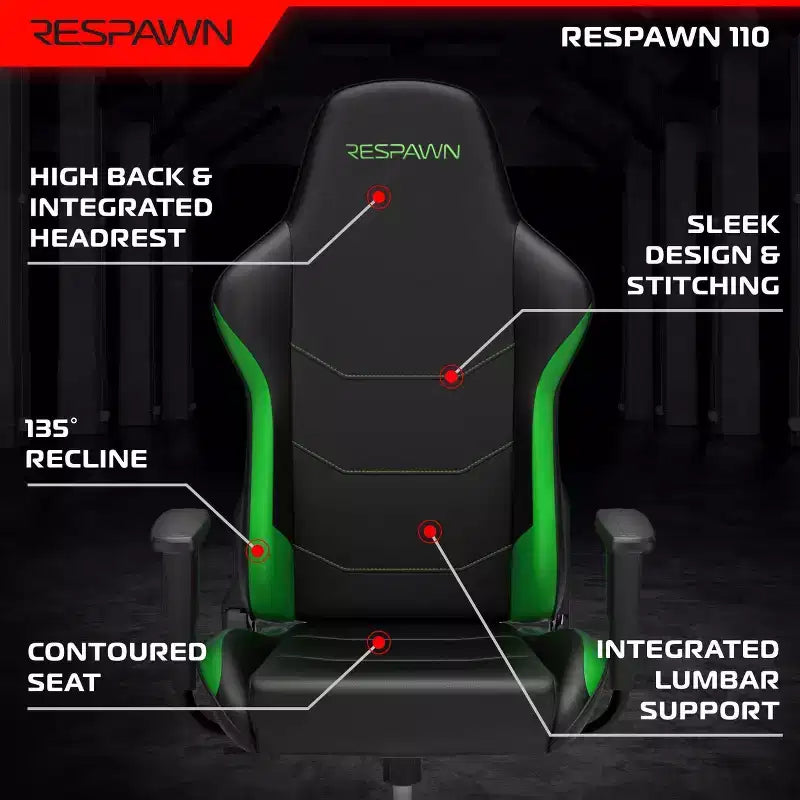 Silla de juego ergonómica RESPAWN 110