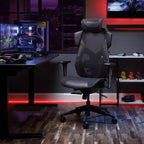 Silla de juego RESPAWN Flexx Mesh con soporte lumbar y reposacabezas ajustable
