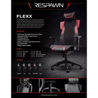 Silla de juego RESPAWN Flexx Mesh con soporte lumbar y reposacabezas ajustable