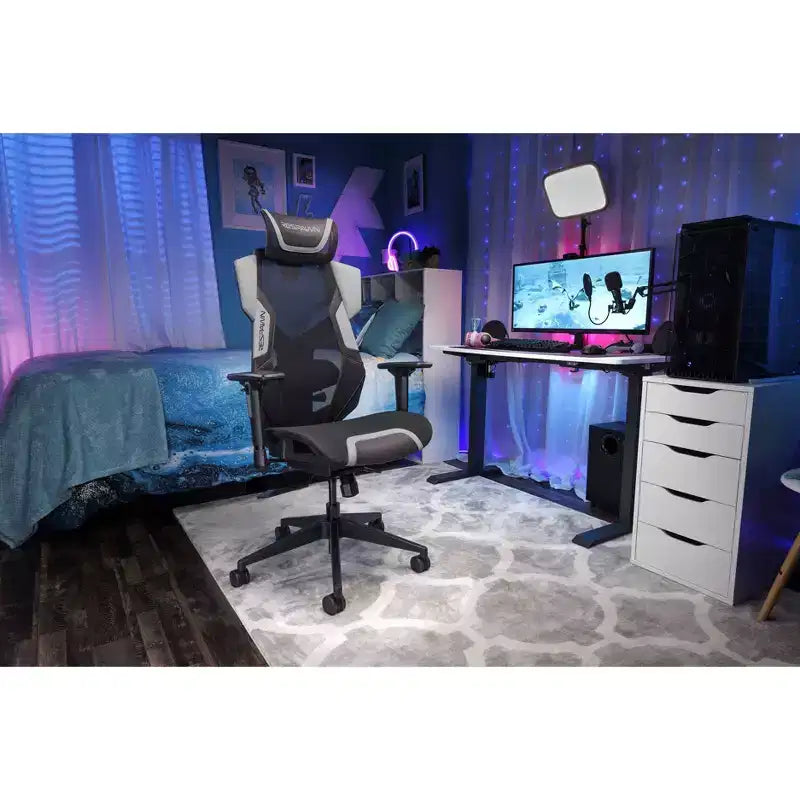 Silla de juego RESPAWN Flexx Mesh con soporte lumbar y reposacabezas ajustable