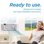 Aires acondicionados de ventana BLACK+DECKER, de 5,000 a 14,000 BTU, enfrían habitaciones de hasta 65 m², con controles remotos o manuales, múltiples velocidades de enfriamiento