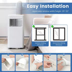 Costway Aire Acondicionado Portátil 3 en 1 de 5000 BTU (8000 BTU ASHRAE) con Frío, Deshumidificador, Ventilador y Modo Nocturno