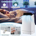 Costway Aire Acondicionado Portátil 15000 BTU con Control Remoto APP Frío Ventilador Calor Deshumidificador