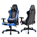 Silla de oficina para videojuegos de cuero PU con reposacabezas y almohada lumbar ajustables - GTRACING